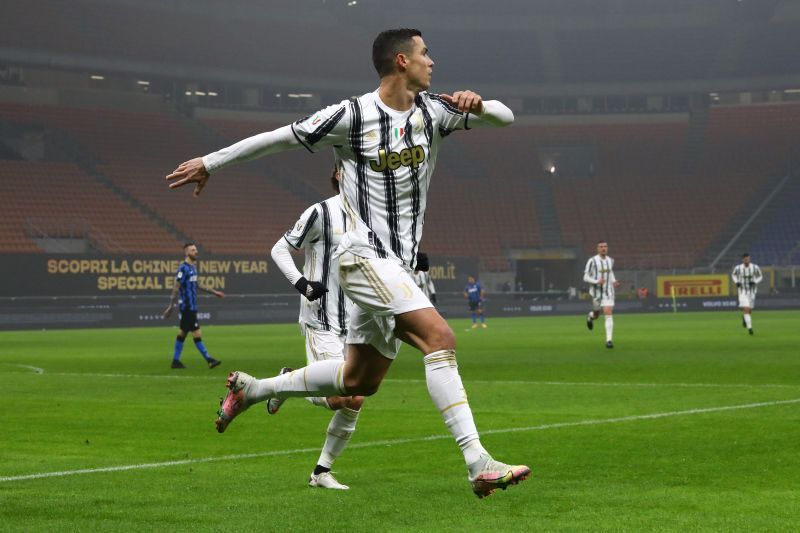 Cristiano Ronaldo scored a brace in the Coppa Italia Inter Milan.