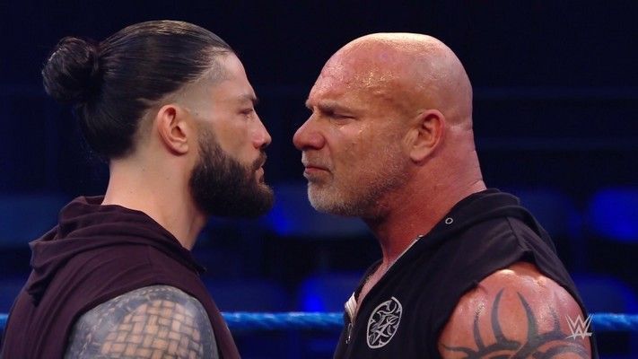 Roman Reigns and Goldberg