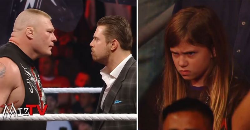 Brock Lesnar and The Miz; &#039;Angry Miz Girl&#039; Caley