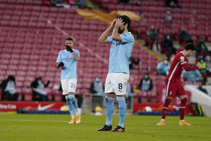 Gundogan missed Manchester City&#039;s third straight penalty against Liverpool.