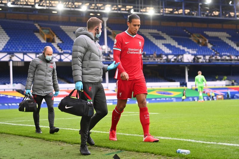 Virgil Van Dijk has been out of action since October because of an injury.