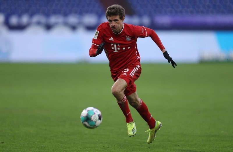 Thomas Muller in action for Bayern Munich