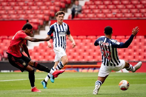 West Bromwich Albion repelled almost every Manchester United attack.