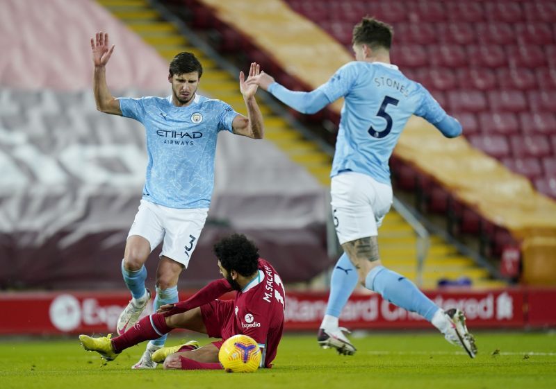 Salah&#039;s goal was only the third Stones, and Dias have conceded in the league for Manchester City this season.