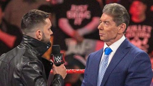 Finn Balor and Vince McMahon