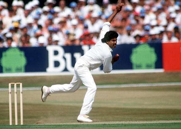 Kapil Dev picked up his 432nd wicket at theMotera.