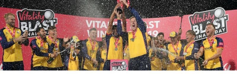 Simon Harmer captains Essex to the T20 Vitality Blast title in 2019 (Photo: ICC)