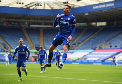 Harvey Barnes opened the scoring in Leicester's 3-1 loss to Leeds United