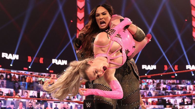 Nia Jax and Lana on WWE RAW