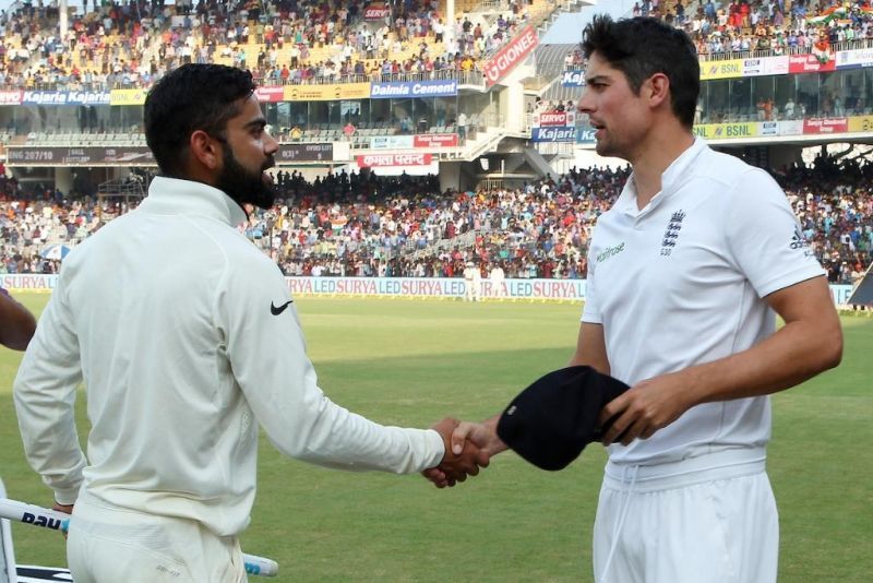 Virat Kohli and Alastair Cook