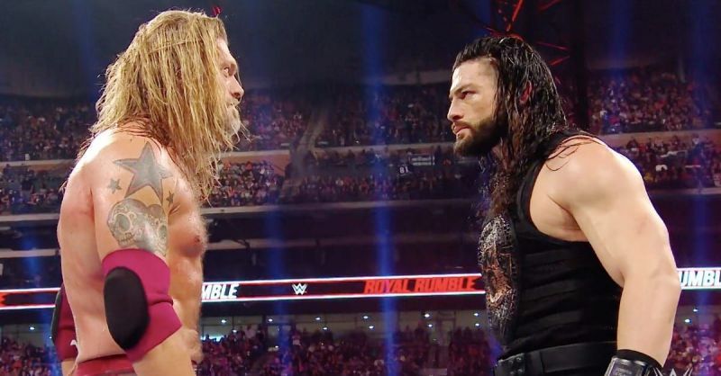 Roman Reigns and Edge in WWE