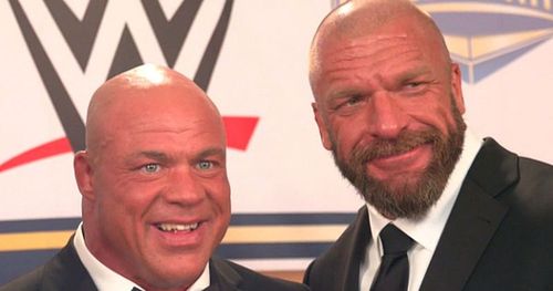 Kurt Angle and Triple H.