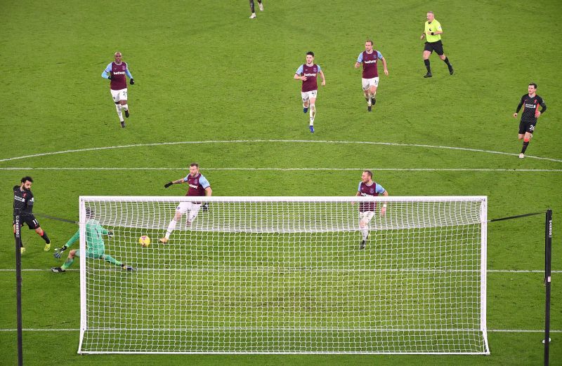 Mo Salah&#039;s superbly-taken second goal was the highlight of Liverpool&#039; excellent attacking display