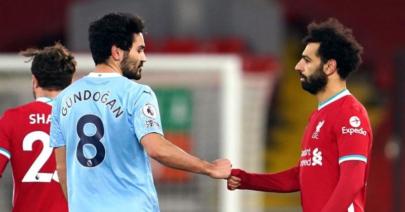 Ilkay Gundogan(L) and Mo Salah(R) will be top FPL picks in Gameweek 26.