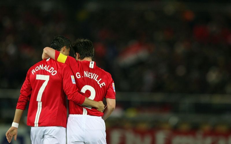 Cristiano Ronaldo and Gary Neville