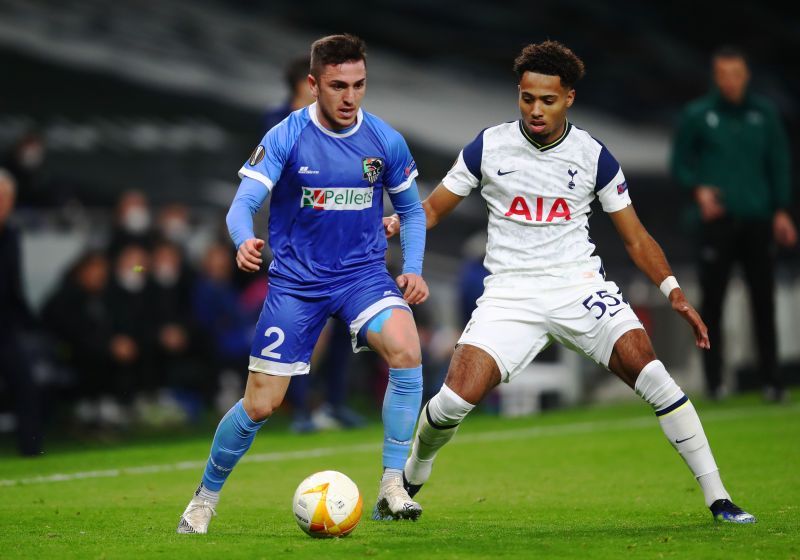 Marcel Lavinier was one of three youngsters blooded by Tottenham tonight