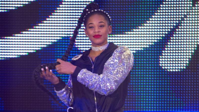 Bianca Belair sometimes uses her hair as a weapon