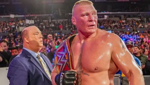 Paul Heyman and Brock Lesnar