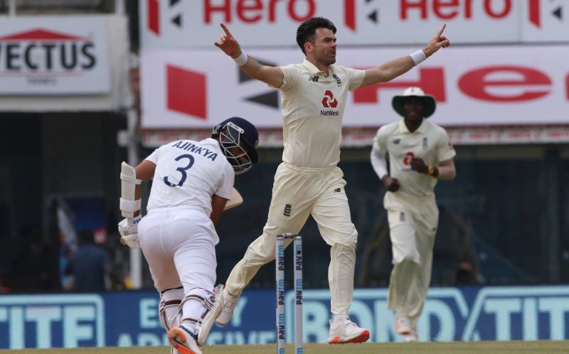 James Anderson cleans up Ajinkya Rahane