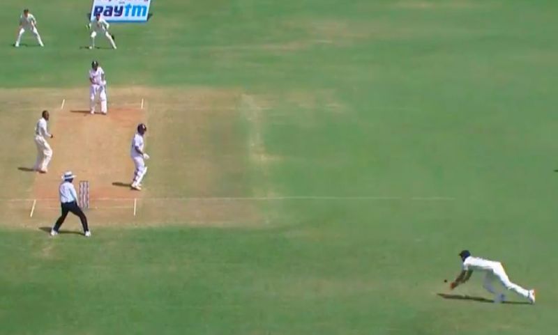 Anderson takes a stunner to dismiss Shubman Gill (PC: BCCI.TV)