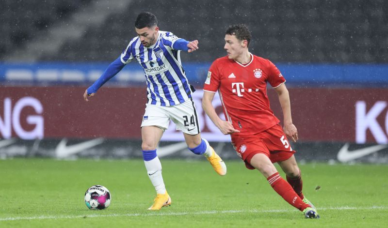 Bayern Munich defeated Hertha Berlin