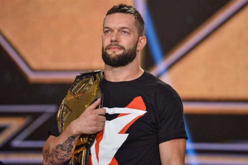 Finn Balor with the NXT Championship