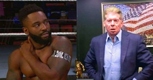 Cedric Alexander and Vince McMahon.