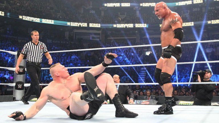 Brock Lesnar and Goldberg