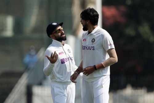 Virat Kohli (left) and Ishant Sharma (right)