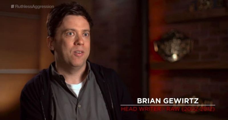 Brian Gewirtz during WWE's Ruthless Aggression Era documentary.