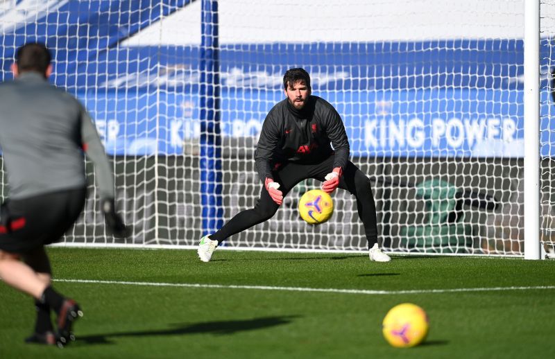 Alisson was not seen in training pictures this week