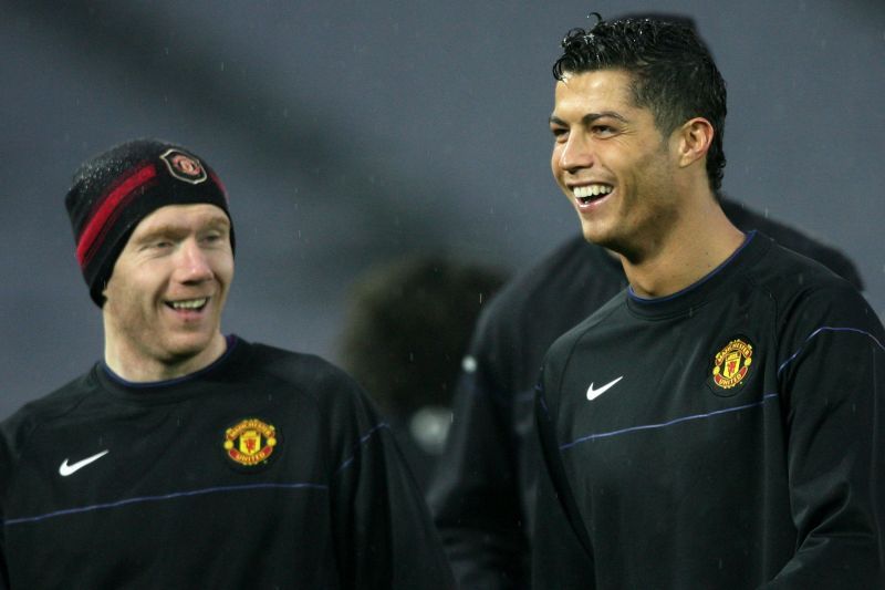 Paul Scholes and Cristiano Ronaldo