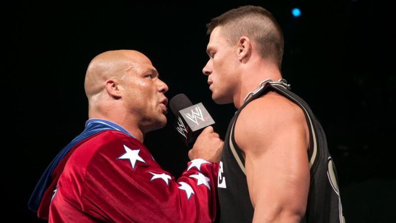 Kurt Angle and John Cena