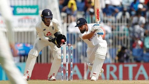 Virat Kohli clean bowled by Moeen Ali. Pic: Twitter