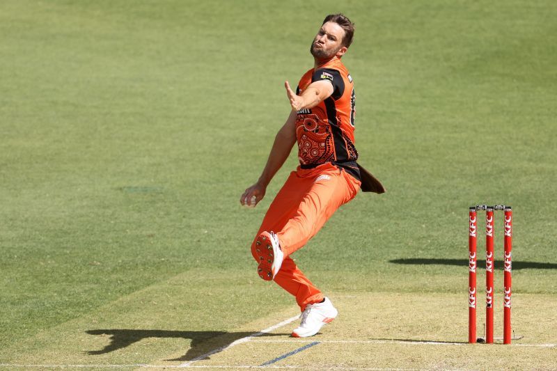 Andrew Tye in action for Perth Scorchers