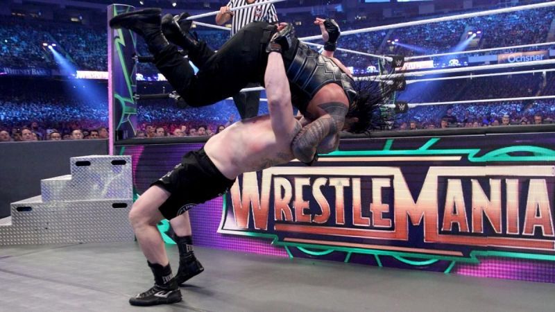 Brock Lesnar defeated Roman Reigns at WrestleMania 34