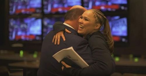 Paul Heyman and Ronda Rousey