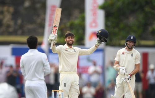 Ben Foakes after completing a hundred on debut against Sri Lanka in November 2018