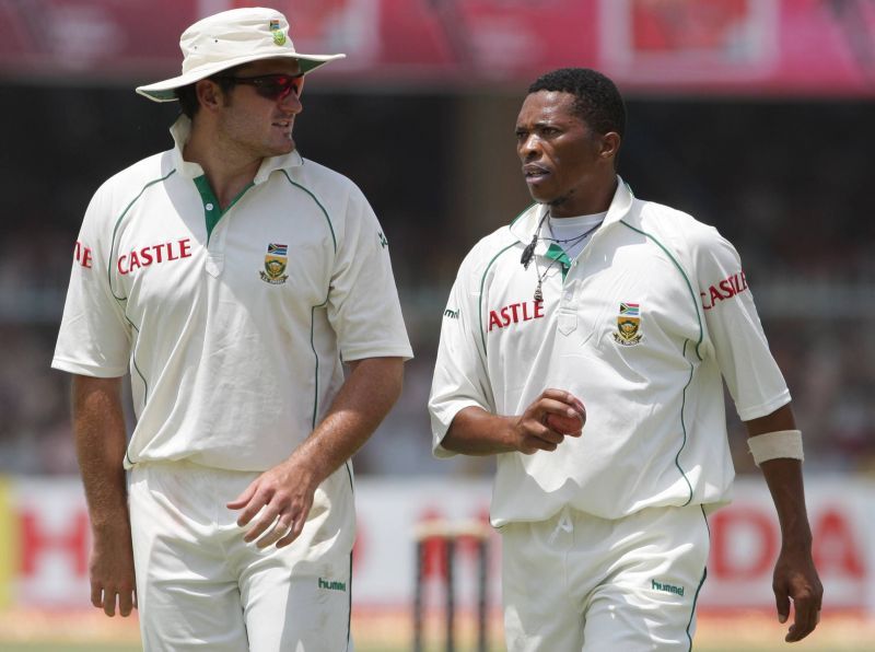 Graeme Smith (left) &amp; Makhaya Ntini (right)