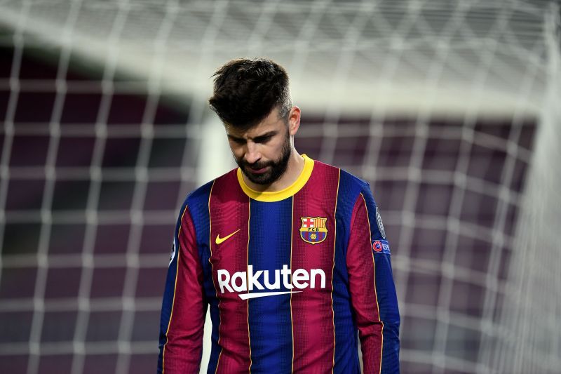 Pique returned to the Barcelona starting lineup after three months out