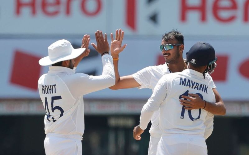 Debutant Axar Patel picked five wickets in the second innings