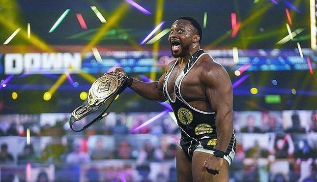 Big E with the Intercontinental Championship.