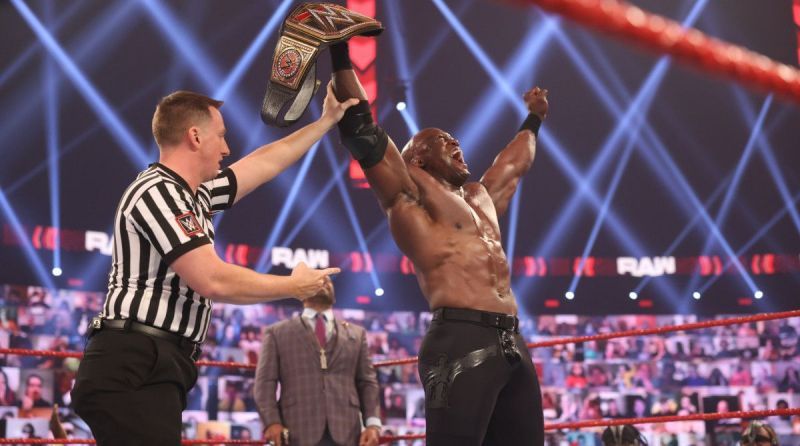 Bobby Lashley with the WWE Championship