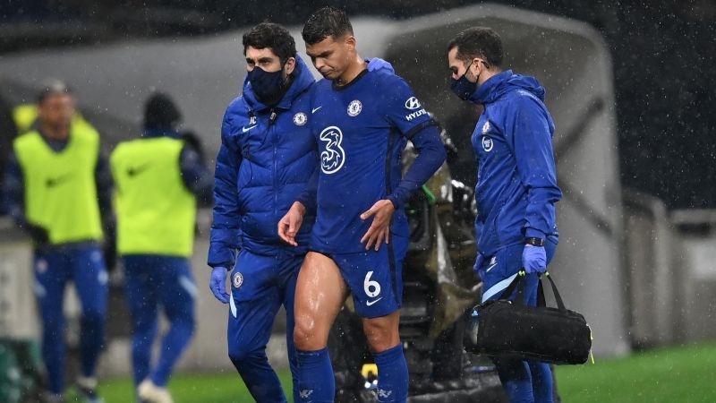 Thiago Silva was withdrawn in Chelsea&#039;s win over Tottenham Hotspur due to injury.