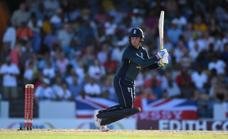 Jason Roy owned the Caribbean bowlers at the Kensington Oval
