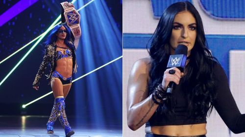 Sasha Banks and Sonya Deville both appear on WWE SmackDown.