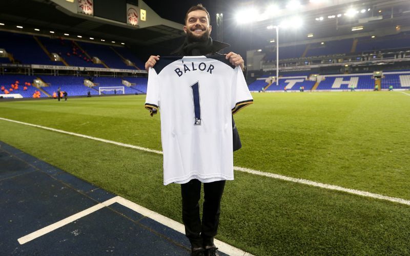 Finn Balor roots for Spurs in the Premier League