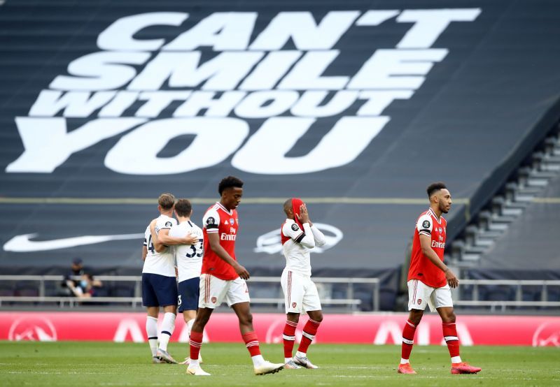 Arsenal will host Tottenham Hotspur in the north London derby on Sunday