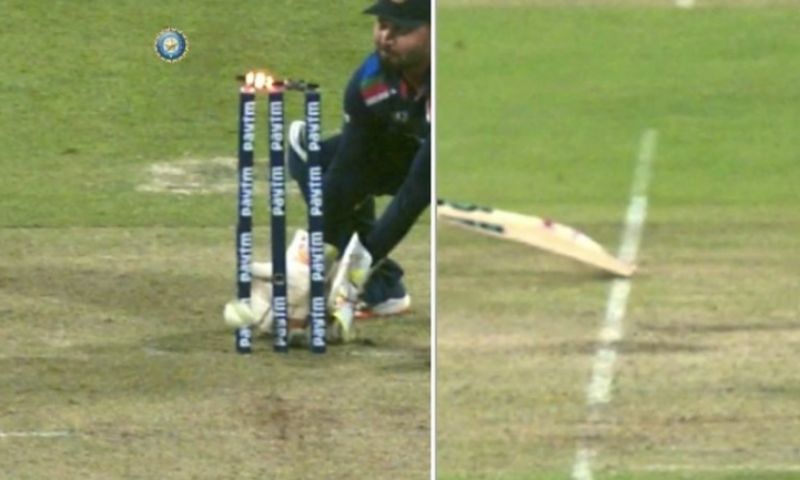 Yuvraj Singh thinks Ben Stokes was run out. Pic: BCCI