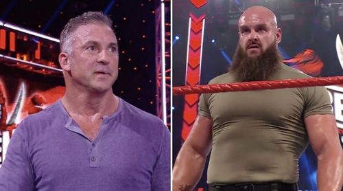 Shane McMahon and Braun Strowman tonight on WWE RAW